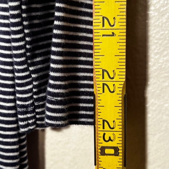 Ralph Lauren Nightgown M Navy Blue White Stripe Long Sleeve Sleep SKYKH 813938T - Picture 13 of 15